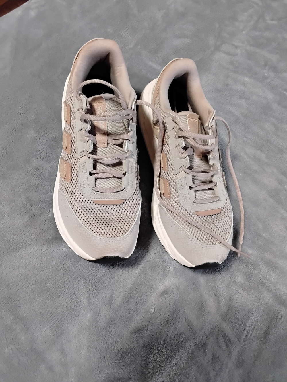Men's Taupe Mesh Casual Sneakers - Lightweight Comfort